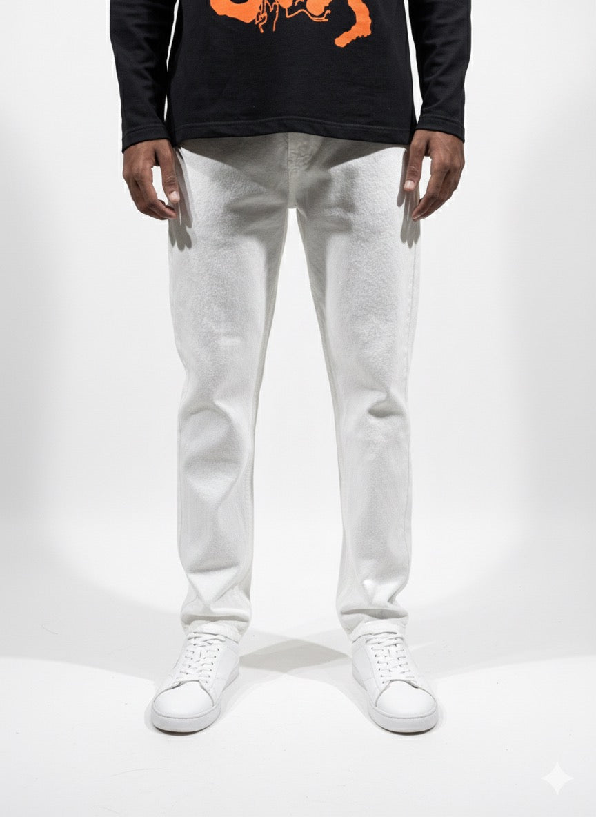 OFF WHITE STRAIGHT FIT