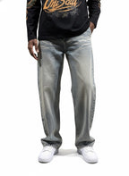 PATCH BLUE BAGGY FIT